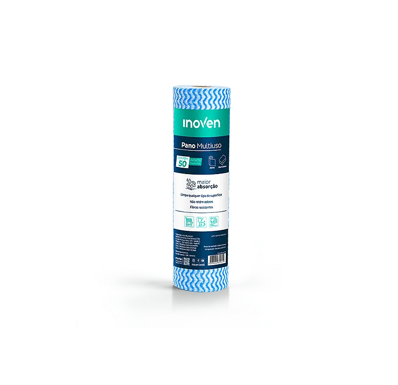 28x25-azul-i0li4c7l6m Pano Perflex Inoven Azul 30x25 C/50un - Imagem 1