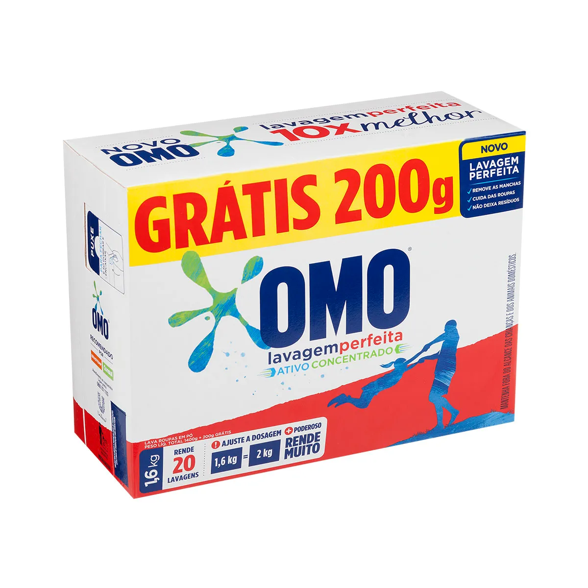 sabao-em-po-omo-1600g-duzemix Sabão em Pó Omo 1.6kg - Imagem 1
