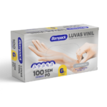 Luvas Vinil Bompack S/Pó G 100un