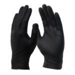 Luvas Nitrilica Preta Bompack M C/100un - Imagem 2