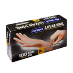 Luvas Vinil Bompack C/Pó P 100un
